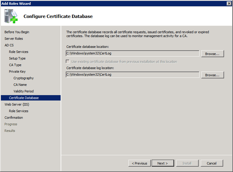 Add Active Directory Certificate Services AD CS Role 10