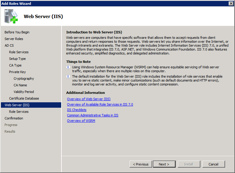 Add Active Directory Certificate Services AD CS Role 11